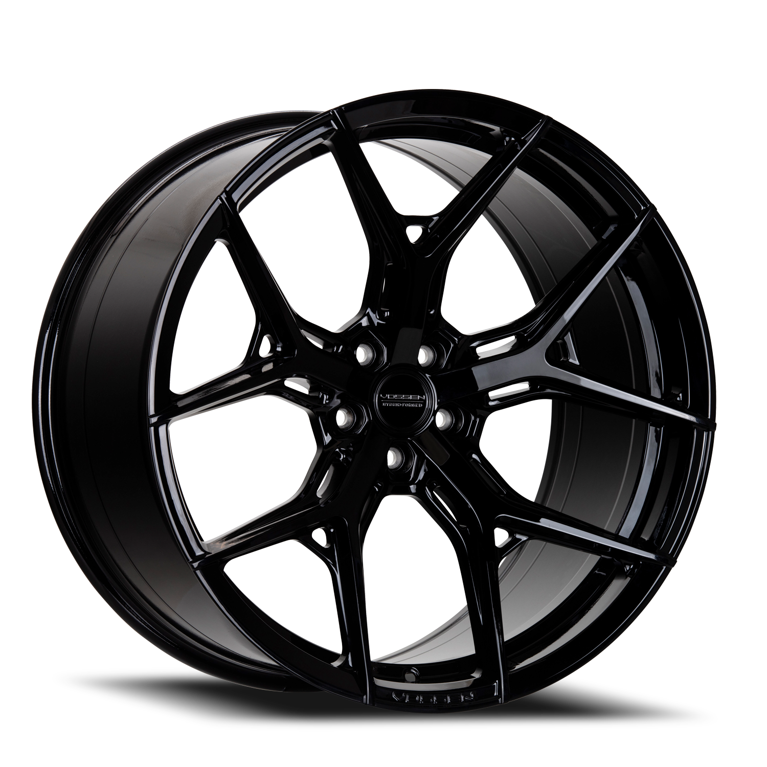 Vossen Wheels HF5 GB 19x8.5 +30 5x112mm 66.5mm Gloss Black - Wheel Warehouse