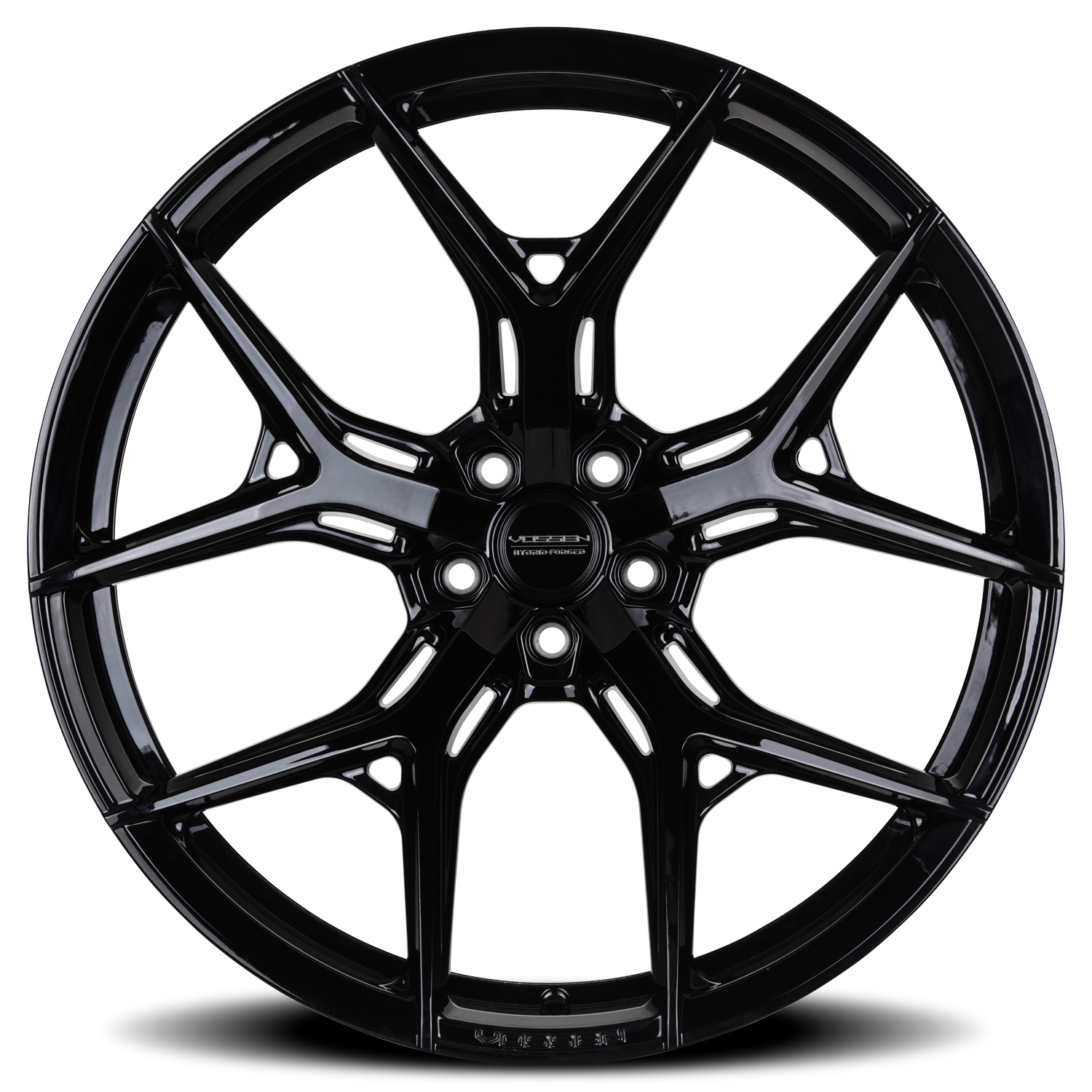 Vossen Wheels HF5 GB 19x8.5 +30 5x112mm 66.5mm Gloss Black - Wheel Warehouse