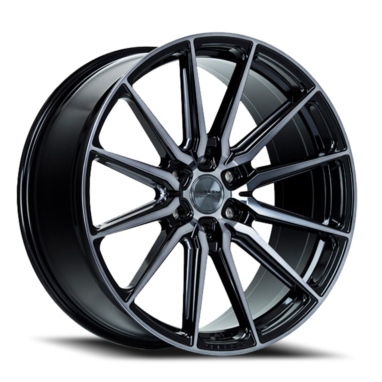 Vossen Wheels HF6-1 GBT 24x10 +25 6x139.7mm 106.1mm Gloss Black Tinted - Wheel Warehouse
