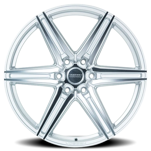 Vossen HF6-2 20x9.5" 6x135mm 87.1mm CB +15mm Silver Polished