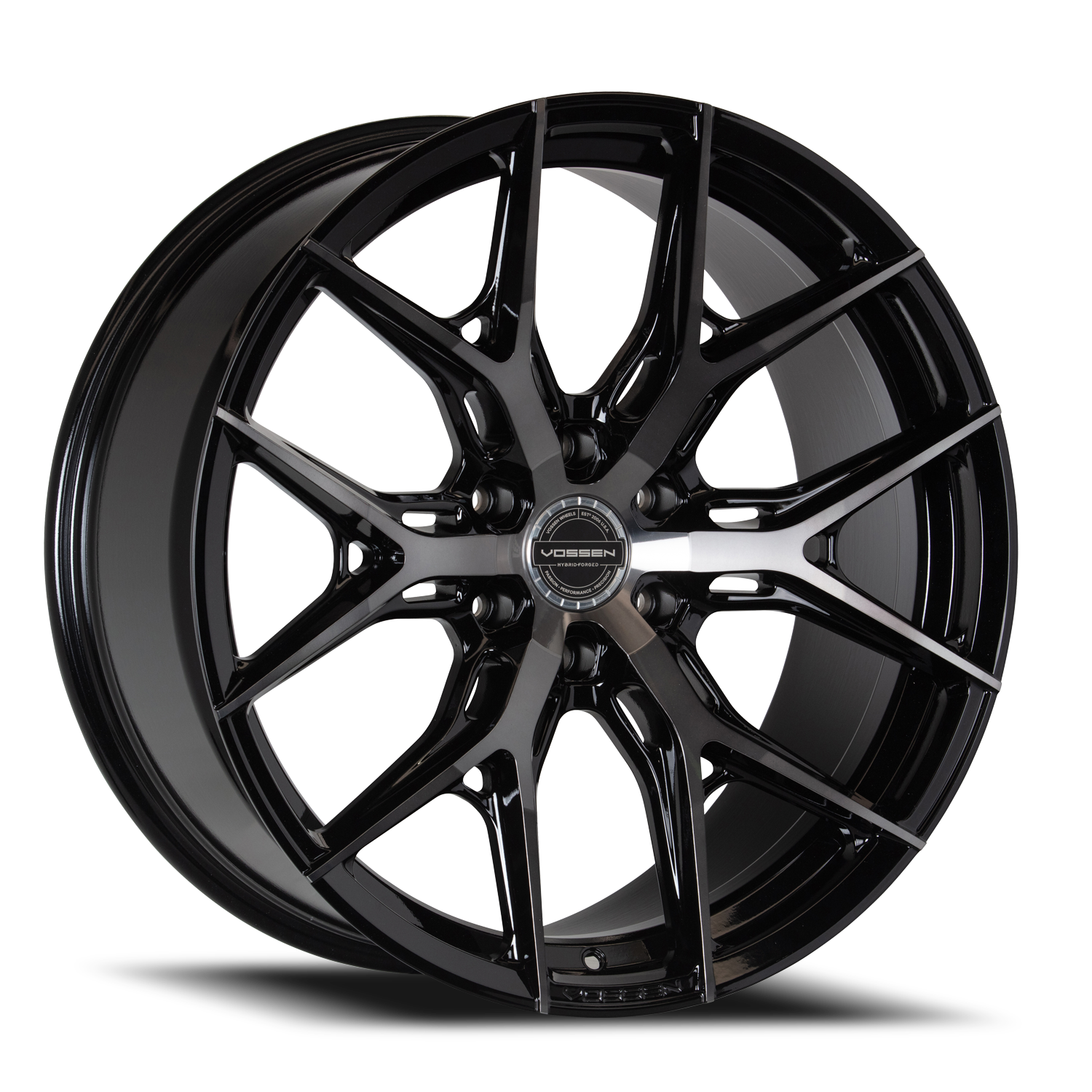 Vossen Wheels HF6-4 GBT 24x10 +25 6x135mm 87.1mm Gloss Black Tinted - Wheel Warehouse