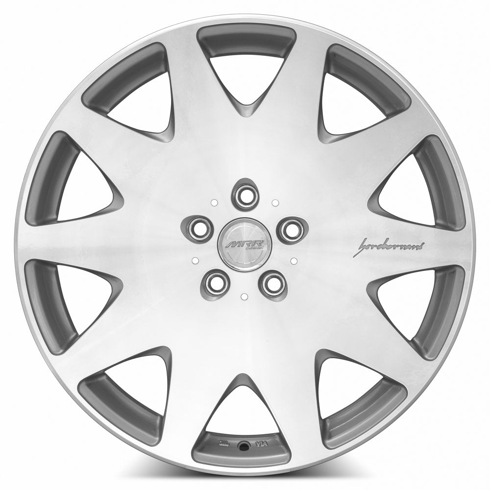 MRR HR3 20x8.5 35 5x112mm 73.1mm Silver Machined Face