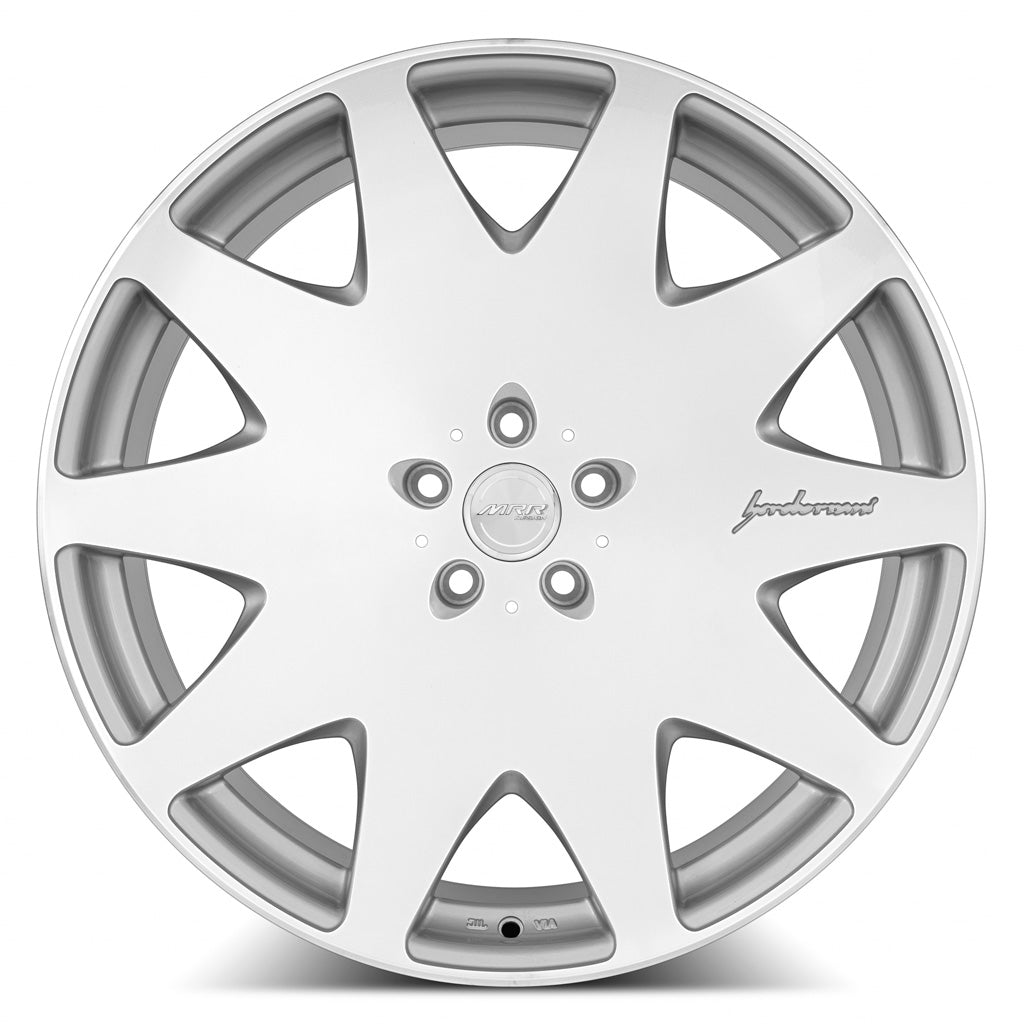 MRR HR3 22x10.5 40 5x108mm 73.1mm Silver Machined Face