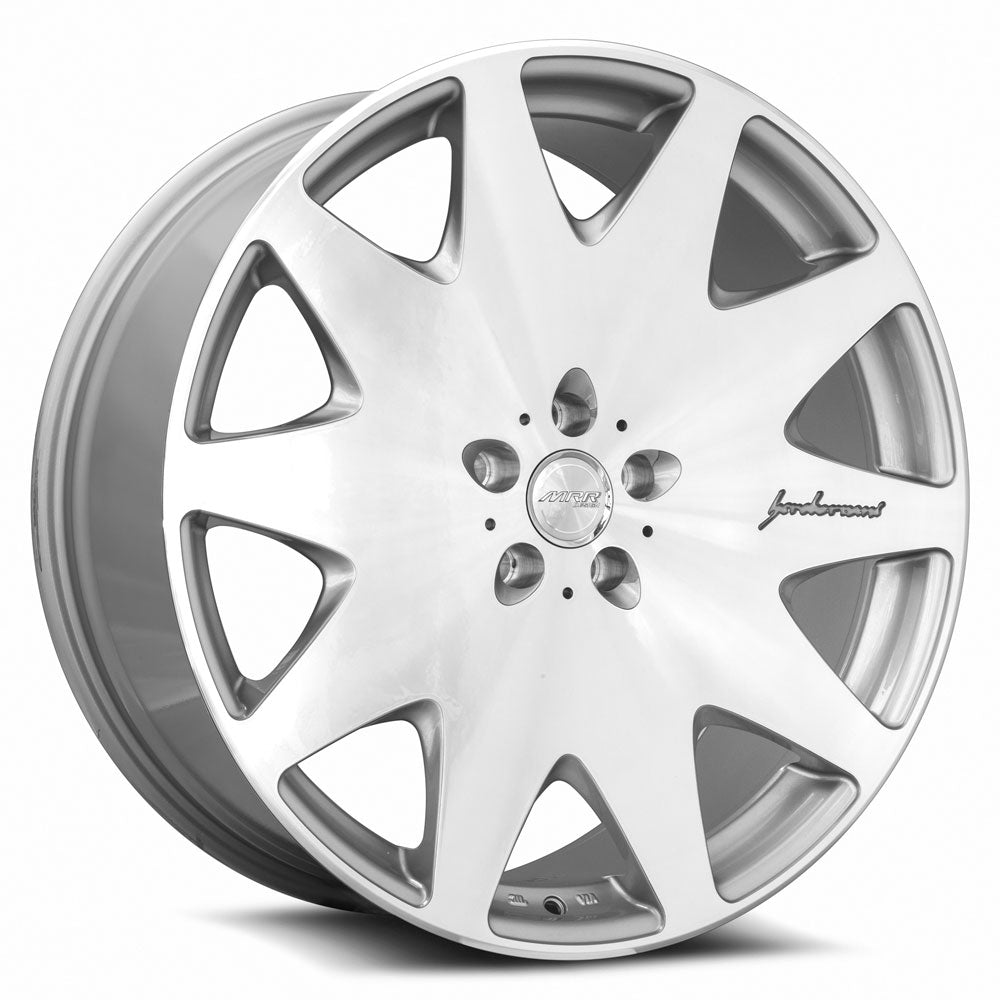 MRR HR3 22x9 38 5x108mm 73.1mm Silver Machined Face