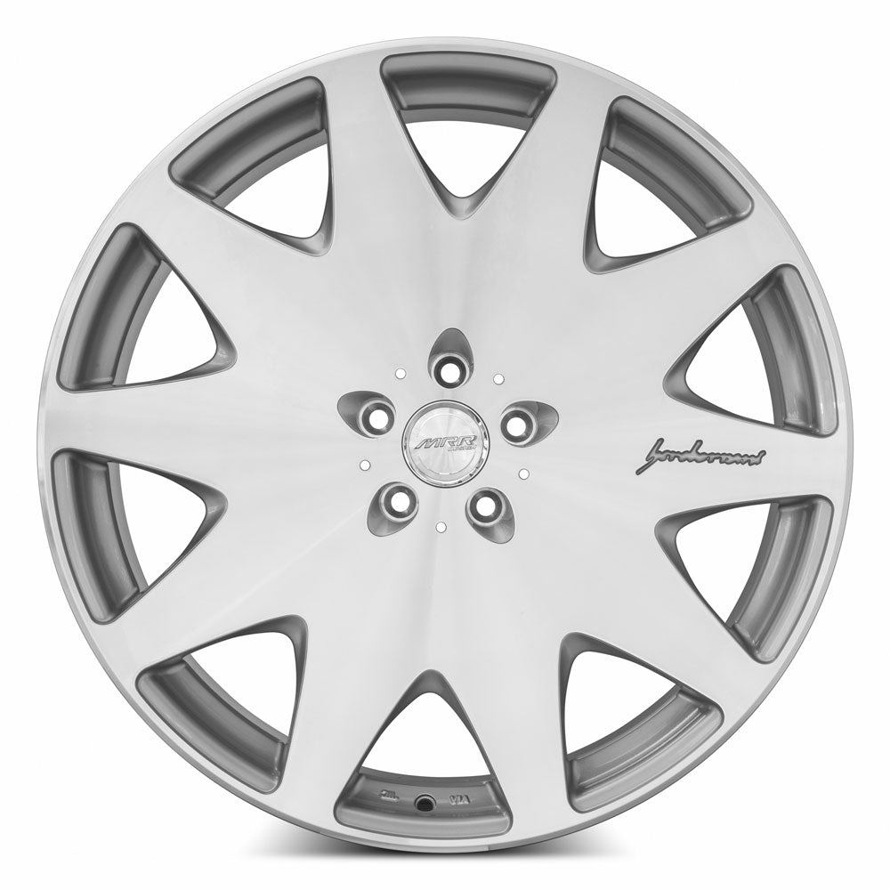 MRR HR3 22x9 38 5x108mm 73.1mm Silver Machined Face