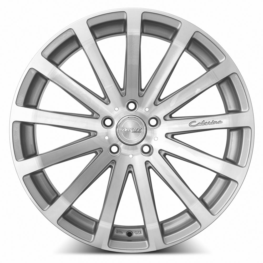 MRR HR9 18x9.5 40 5x108mm 73.1mm Silver Machined Face