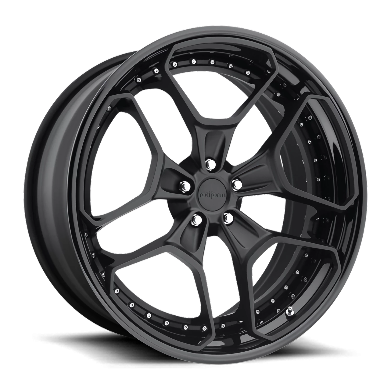 Rotiform HUR 19x8.5" 5x112mm 66.56mm CB +45mm Matte Black