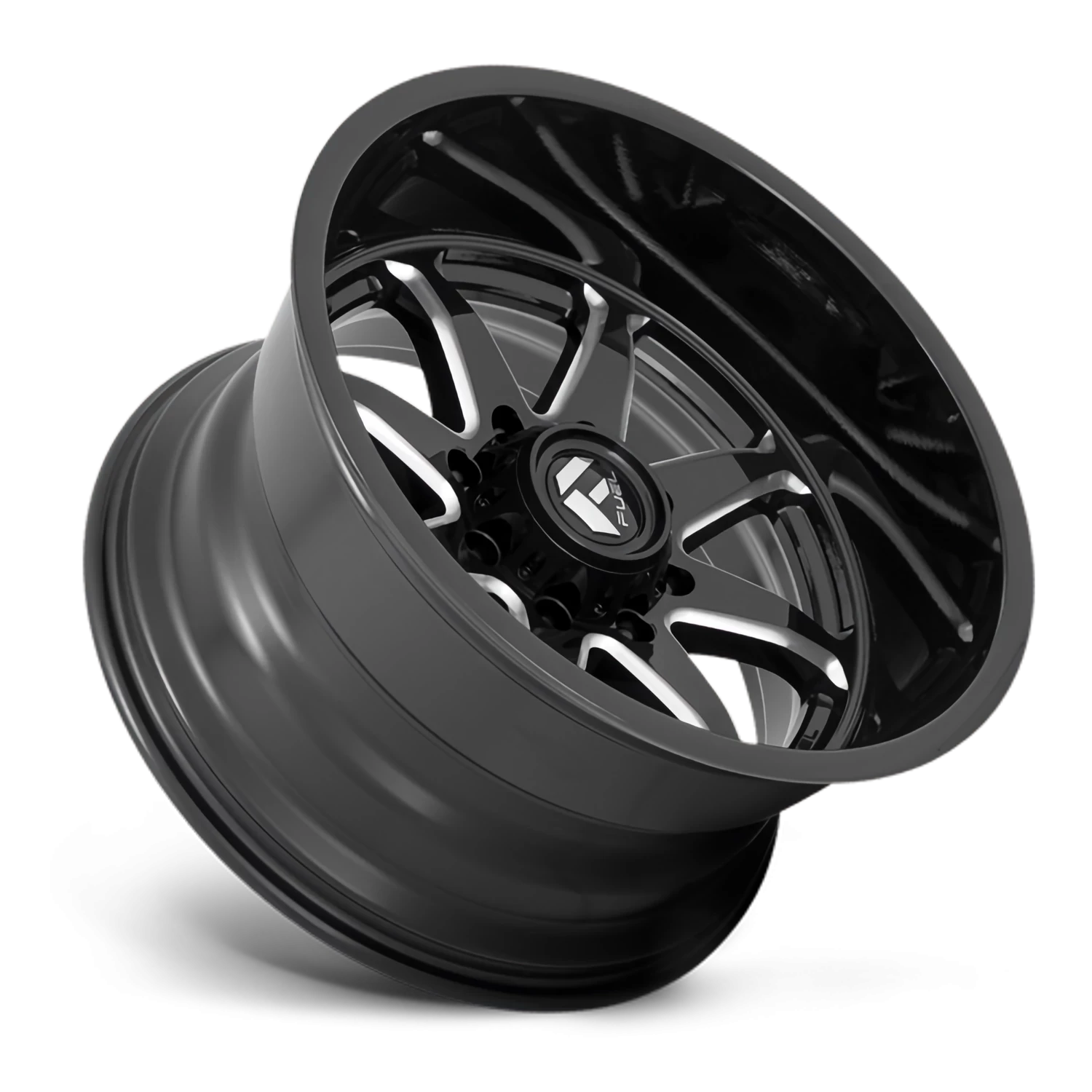 Fuel Hammer 20x10" 8x180mm 124.3mm CB -18mm Gloss Black Milled