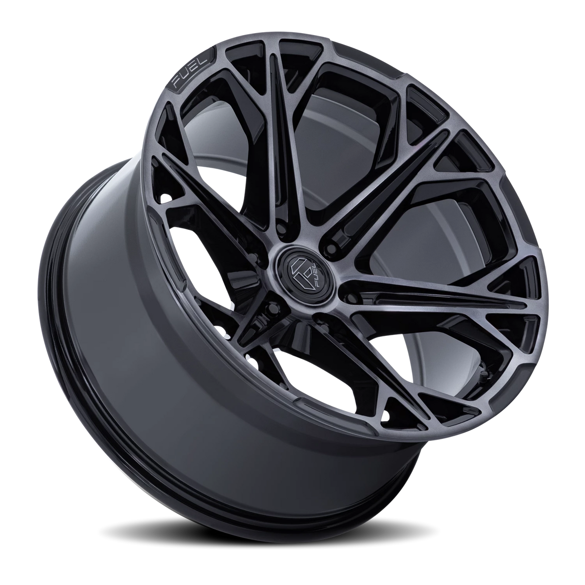 Fuel Hammerhead 22x10 -18 6x139.7mm 106.1mm Gloss Black Dark Tinted Clear