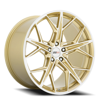 Cray Hammerhead 22x12" 5x120mm 67.06mm CB +52mm Gloss Gold Mirror Cut Face