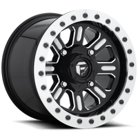 Fuel Hardline UTV 15x7" 4x156mm 132mm CB +38mm Gloss Black Milled-Beadlock