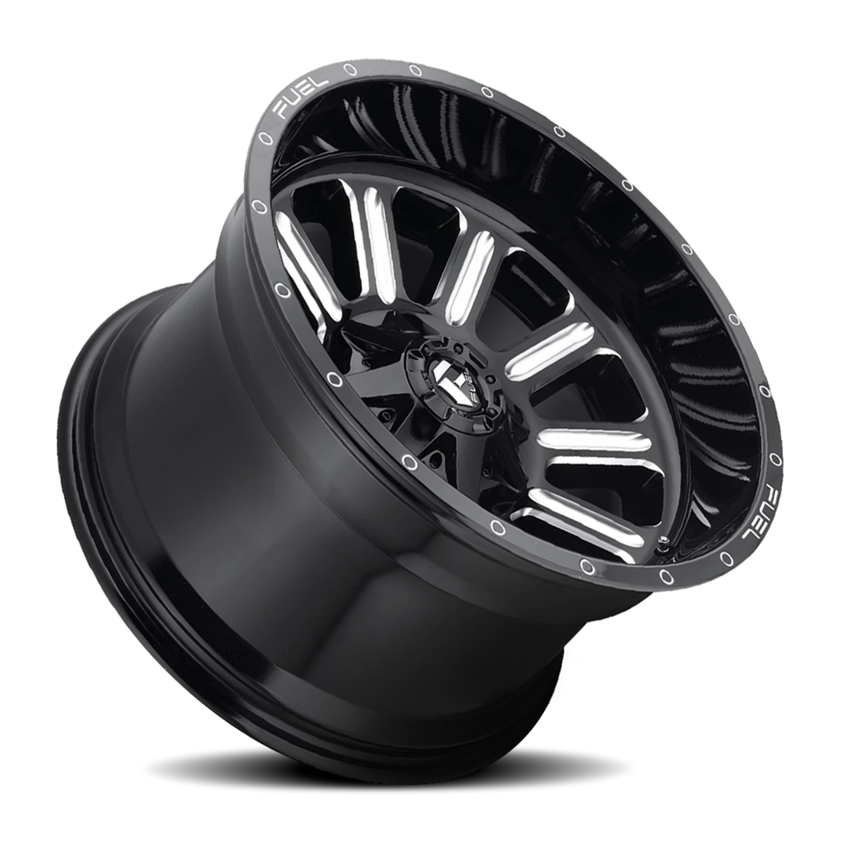 Fuel Hardline 20x9 +20 5x139.7mm 110.3mm Gloss Black Milled