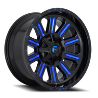 Fuel Hardline 22x12 -45 6x135mm 106.1mm Gloss Black Candy Blue