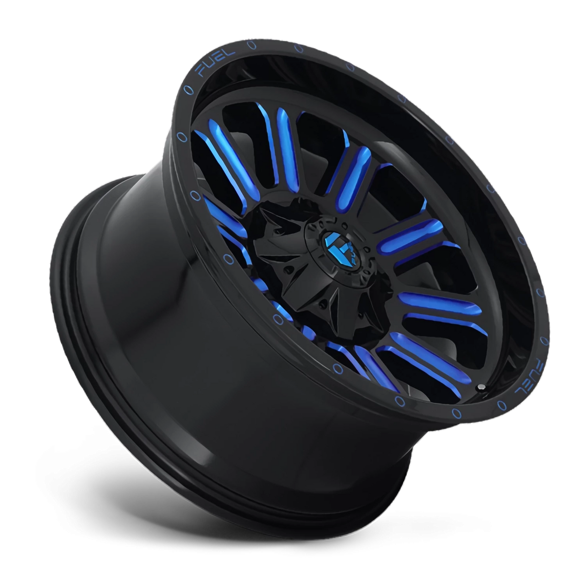 Fuel Hardline 20x10 -18 8x170mm 125.1mm Gloss Black Candy Blue