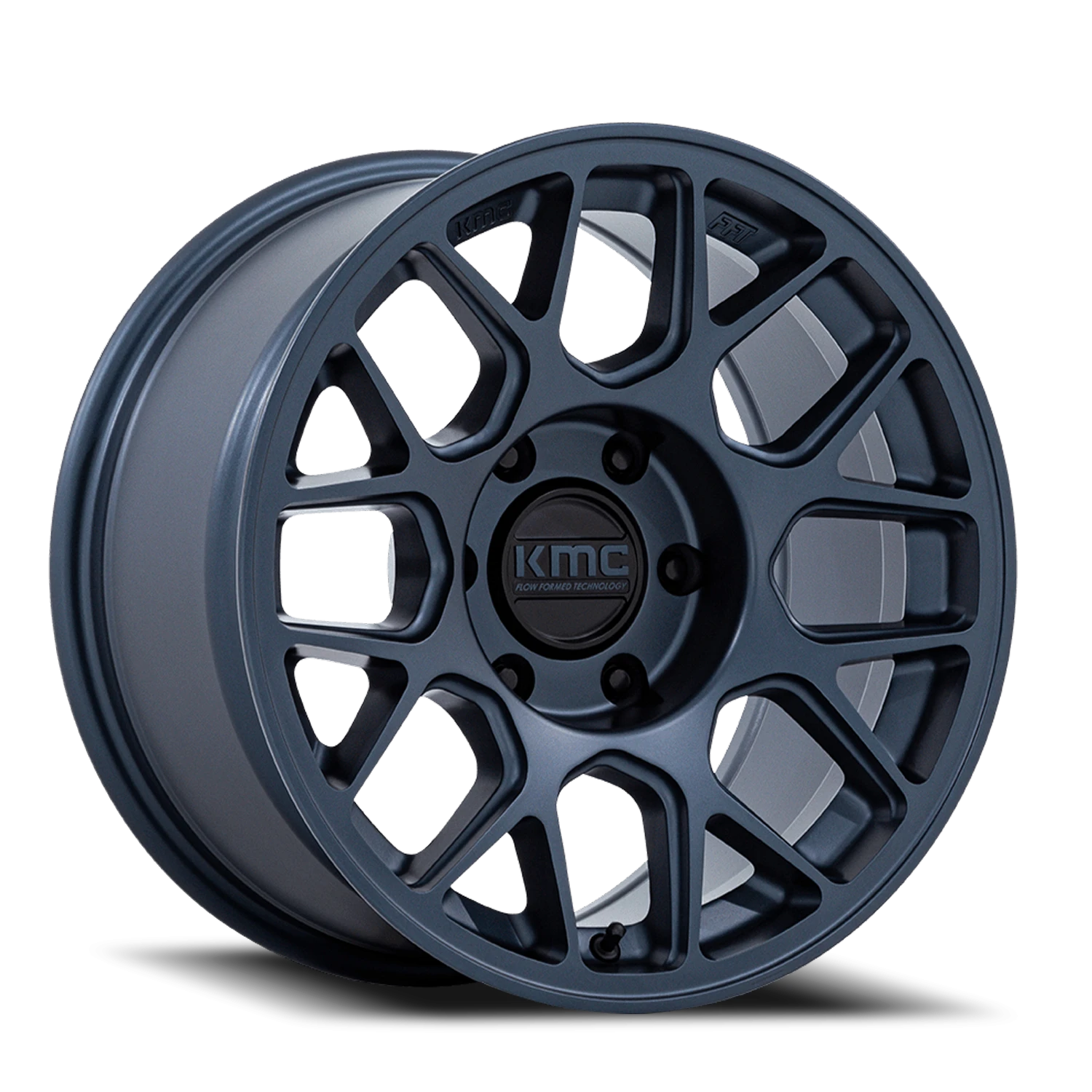 KMC Hatchet 17x8.5" 5x127mm 71.5mm CB +25mm Metallic Blue
