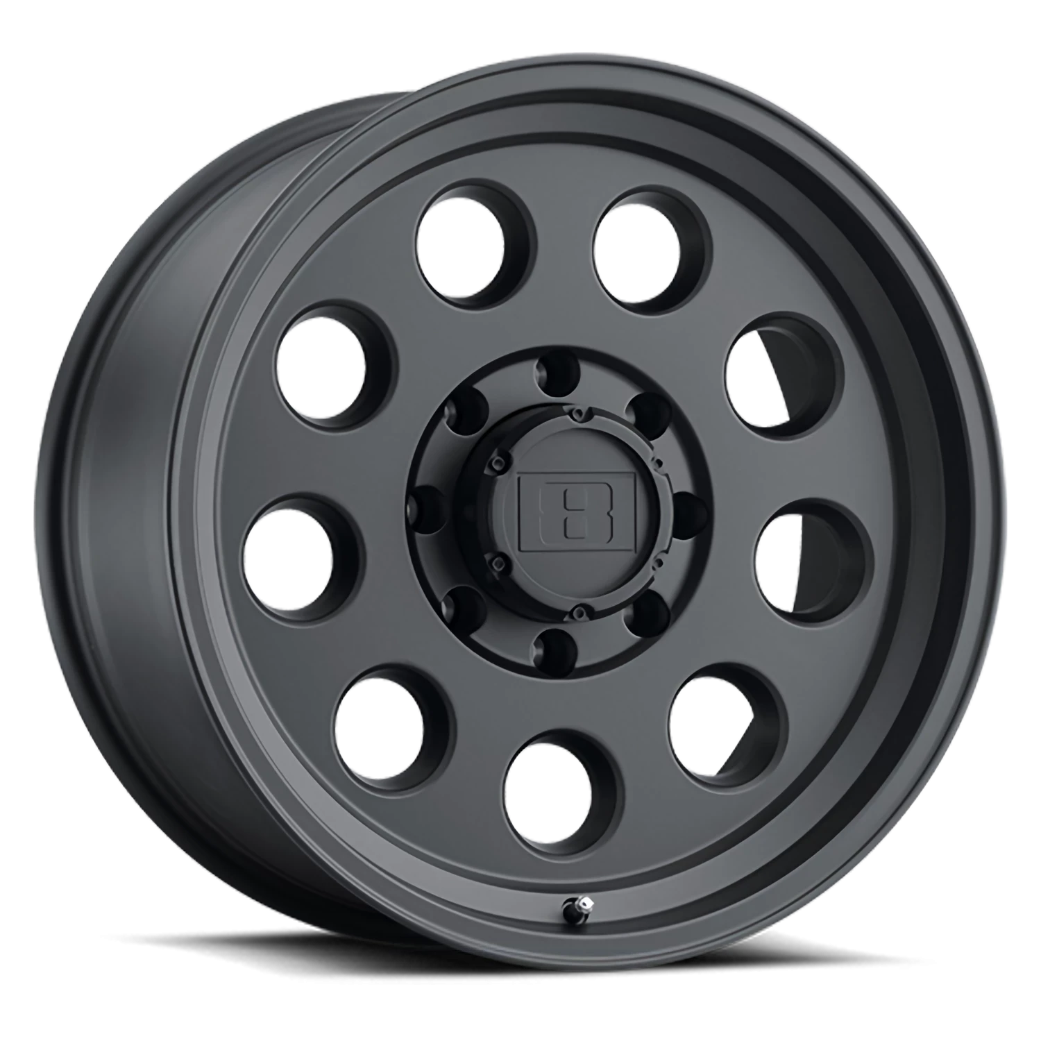 Level 8 Hauler 16x6" 8x165.1mm 122.1mm CB 0mm Matte Black