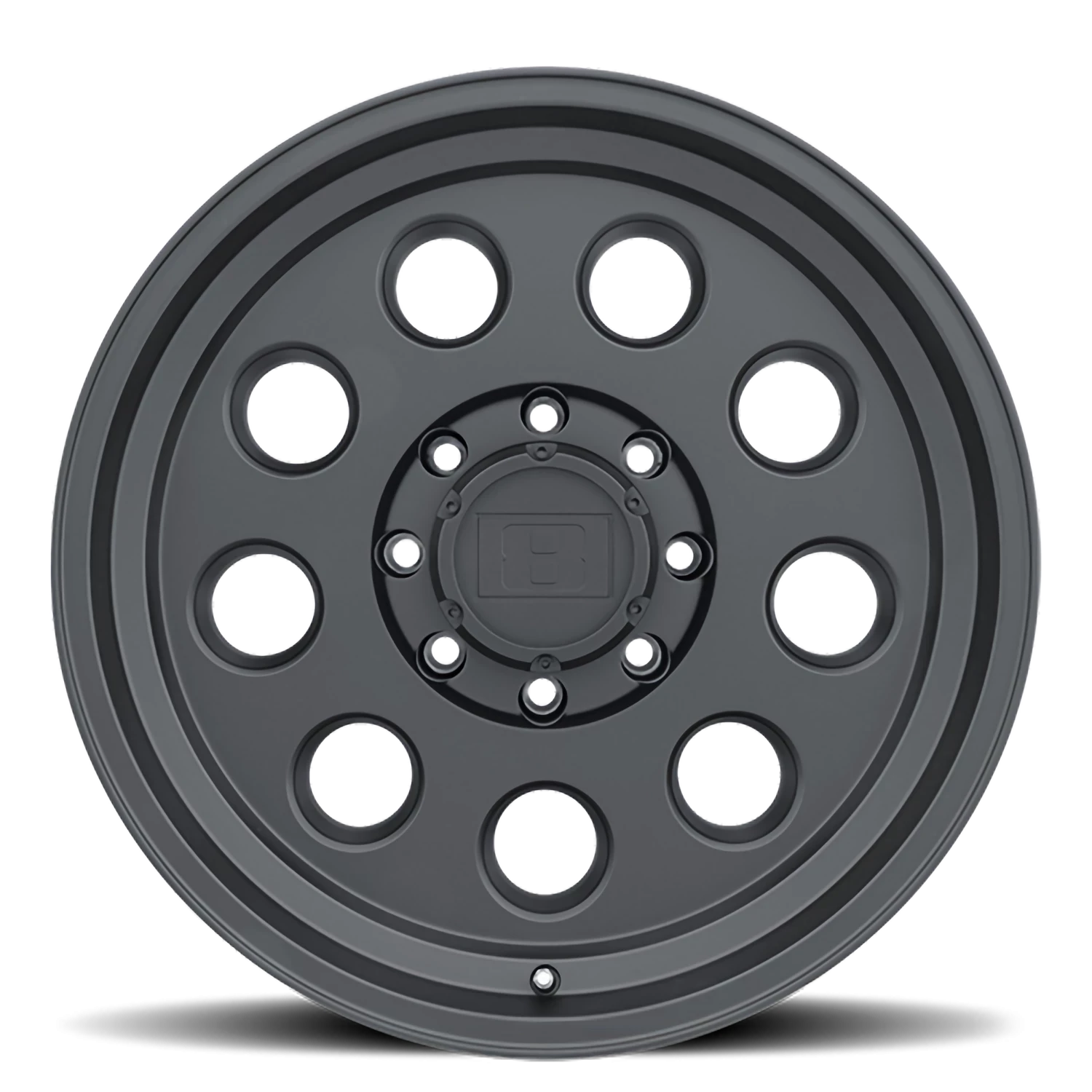 Level 8 Hauler 16x6" 8x165.1mm 122.1mm CB 0mm Matte Black