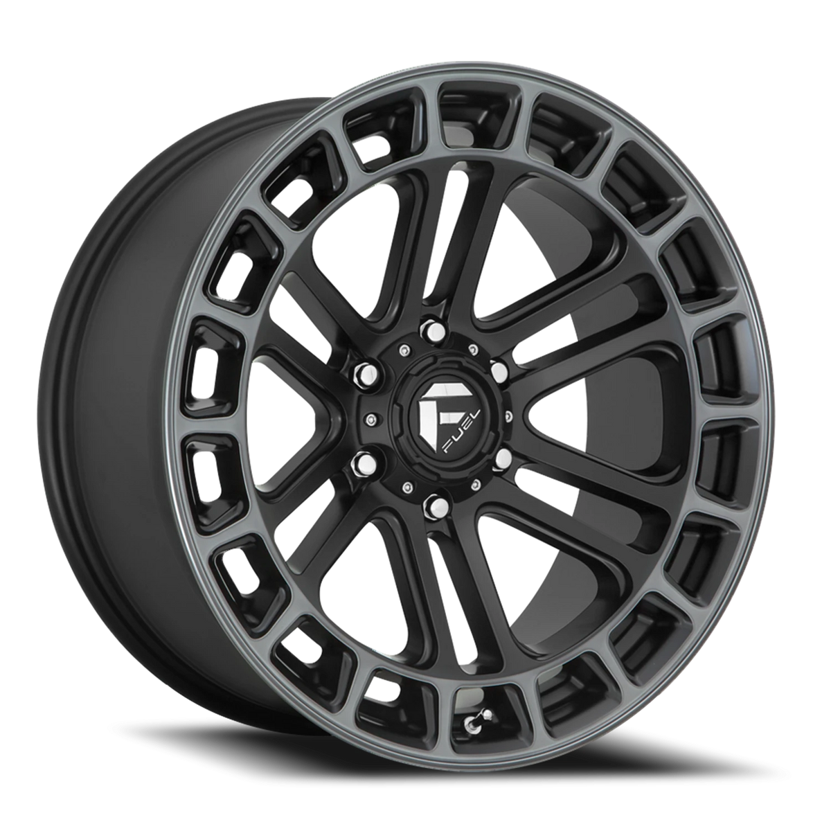 Fuel Heater 18x9 +1 6x135mm 87.1mm Matte Black Machined-Double Dark Tint