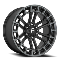 Fuel Heater 18x9 +1 6x135mm 87.1mm Matte Black Machined-Double Dark Tint