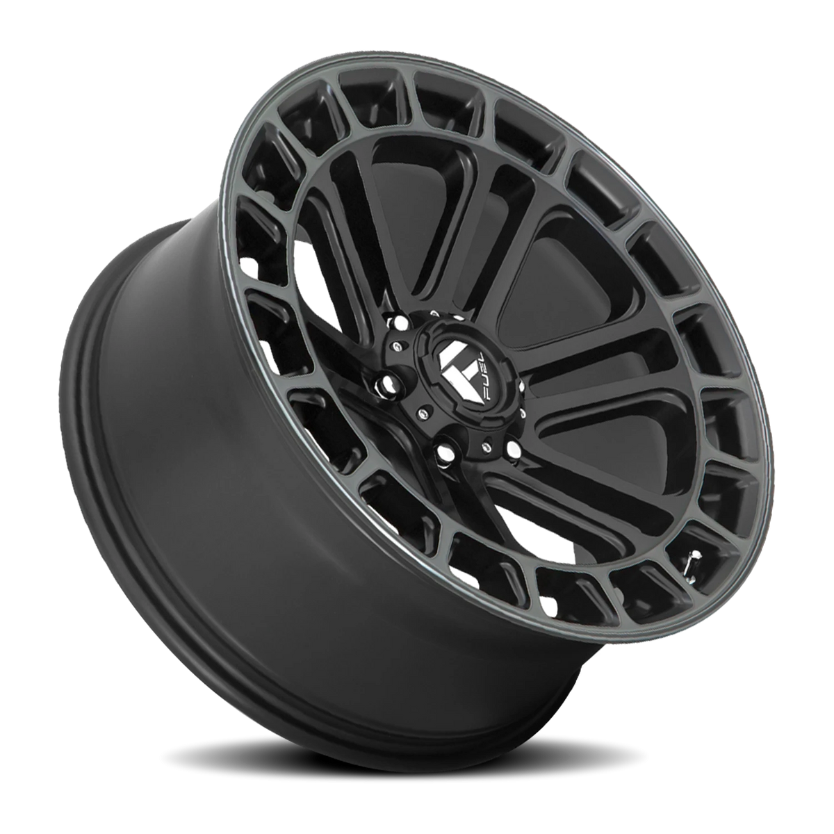 Fuel Heater 18x9 +1 6x135mm 87.1mm Matte Black Machined-Double Dark Tint