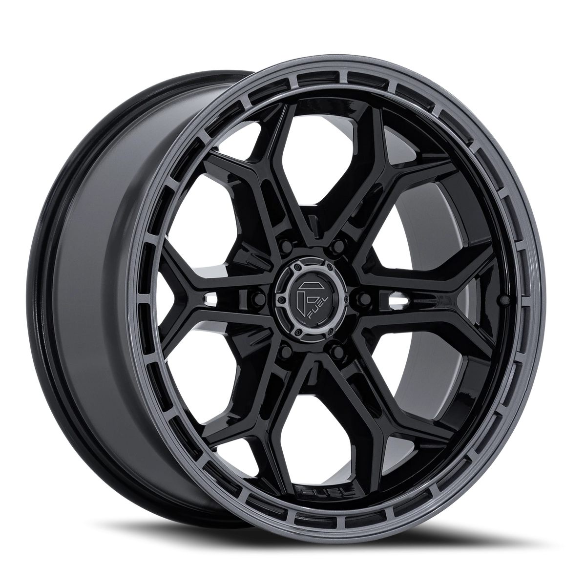 Fuel Heathen 20x9 +20 6x139.7mm 106.1mm Gloss Black Gloss Gunmetal Lip