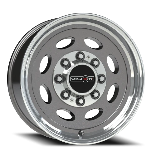 Vision 81NR 20x7.5 +0 8x165.1mm 124.5mm Gunmetal Machined Lip