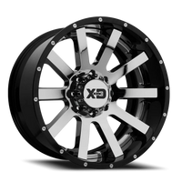 XD Series Heist 22x10 -18 8x180mm Chrome Gloss Black-Milled Lip
