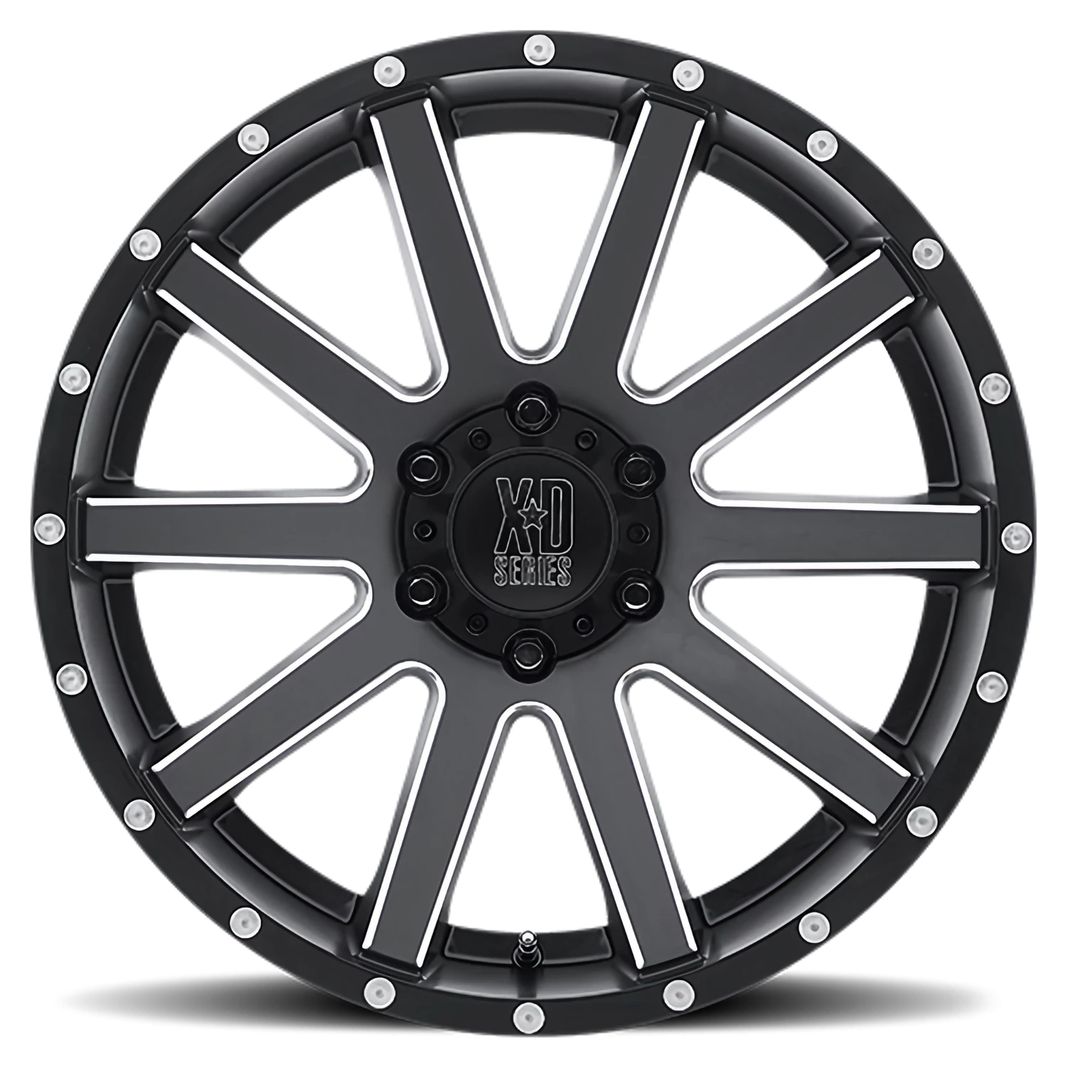 XD Series Heist 20x10" 6x135mm 87.1mm CB -24mm Satin Black Milled