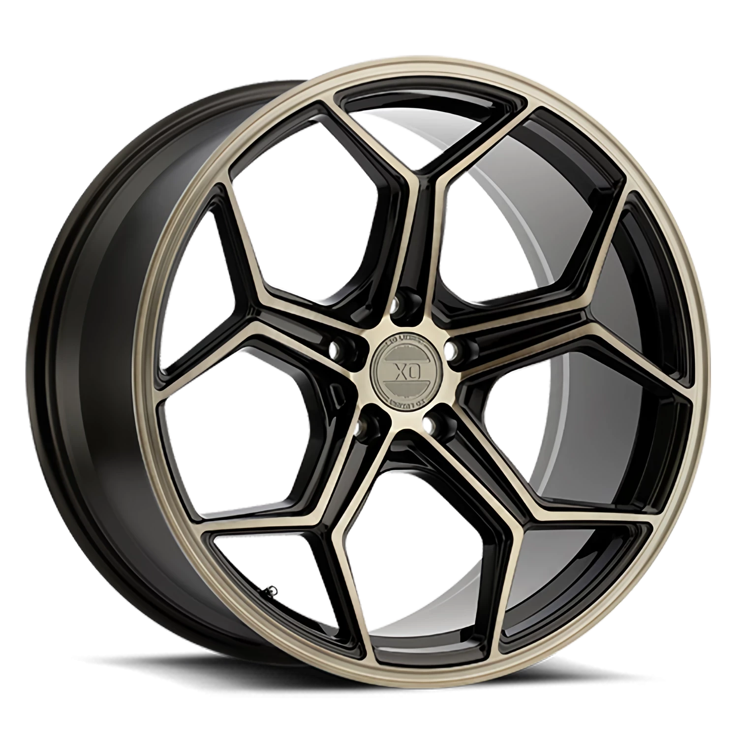 XO Luxury Helsinki 22x10.5" 5x115mm 71.5mm CB +20mm Dark Bronze Brushed Bronze Face