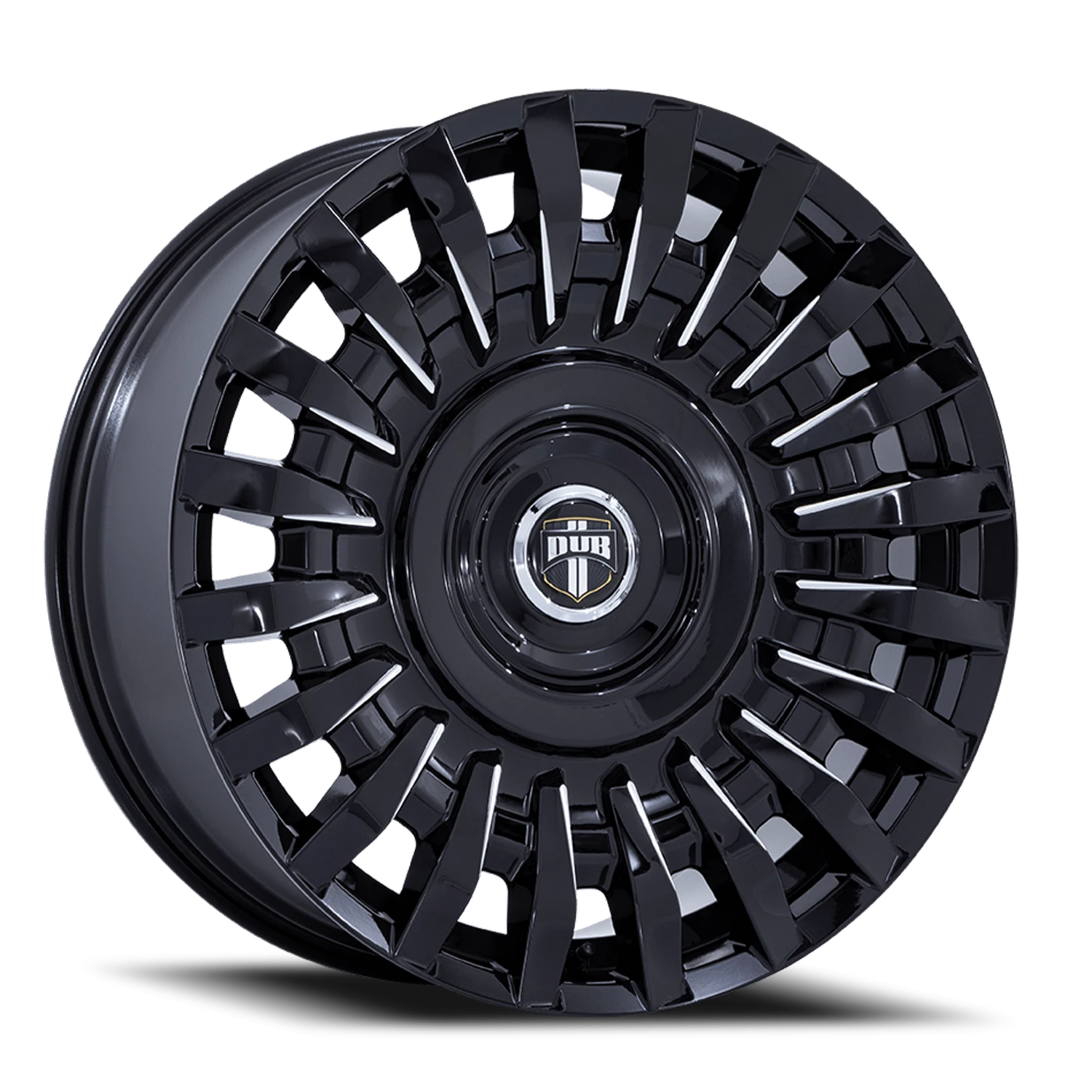 DUB Honcho 24x9" 5x115mm 74.1mm CB +15mm Gloss Black Milled