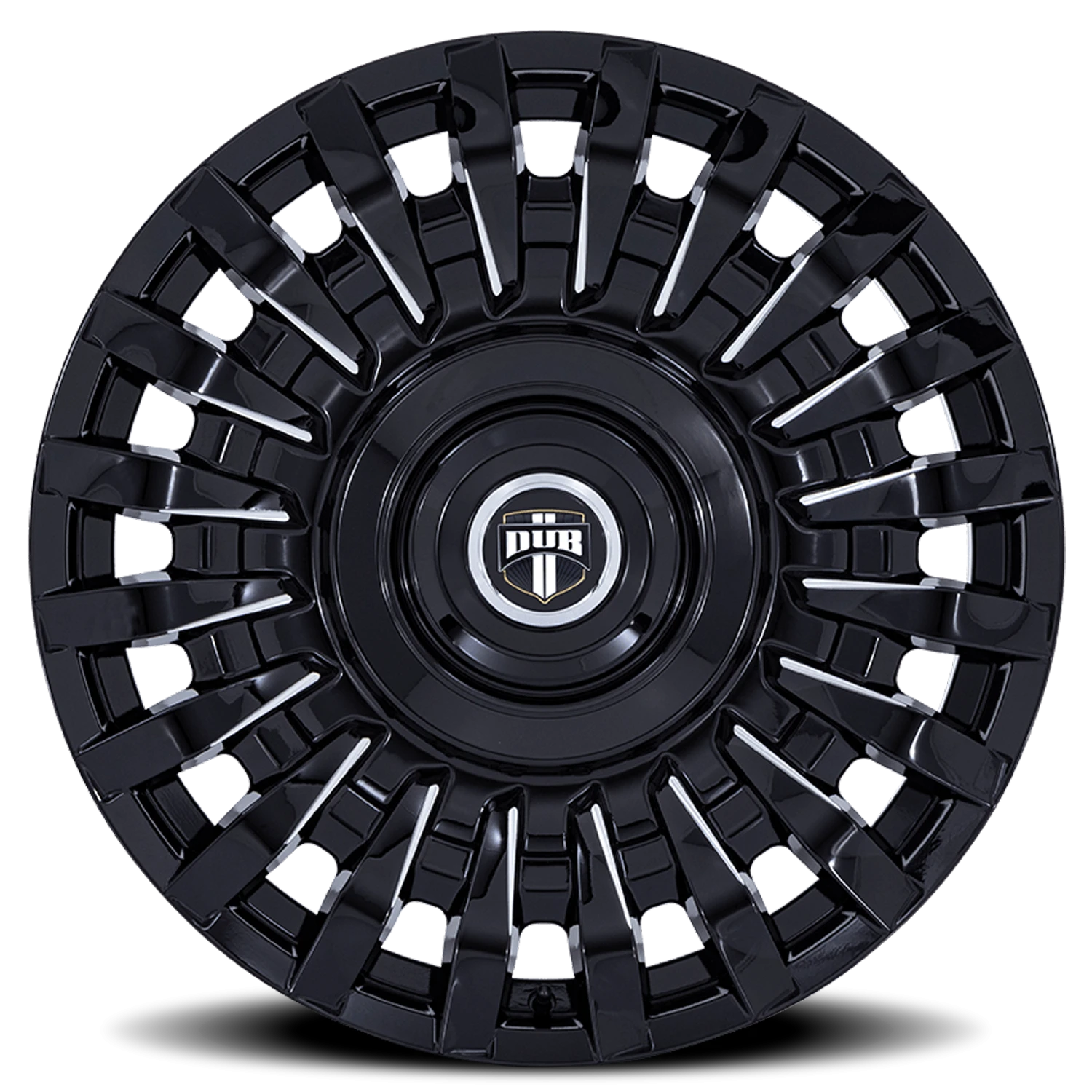 DUB Honcho 24x9" 5x115mm 74.1mm CB +15mm Gloss Black Milled
