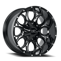 Hardrock Offroad Horseshoe H713 22x10" 5x127mm 127mm CB -25mm Gloss Black Milled