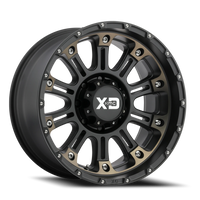 XD Series Hoss II 20x10" 5x127mm 72.6mm CB -24mm Satin Black Machined-Dark Tint