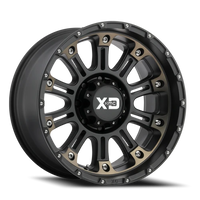 XD Series Hoss II 20x10" 8x170mm 125.5mm CB -24mm Satin Black Machined-Dark Tint