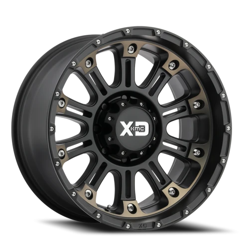 XD Series Hoss II 20x10" 8x170mm 125.5mm CB -24mm Satin Black Machined-Dark Tint
