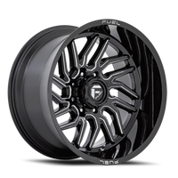 Fuel Hurricane 22x12" 5x127mm 71.5mm CB -44mm Gloss Black Milled
