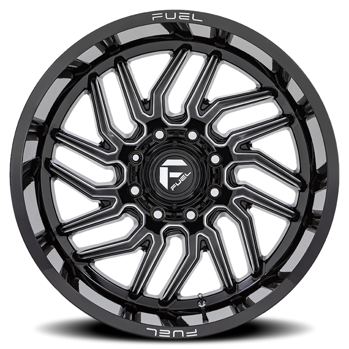 Fuel Hurricane 20x10 -18 5x150mm 110.1mm Gloss Black Milled