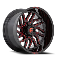 Fuel Hurricane 20x9 +1 8x170mm 125.1mm Gloss Black Red Milled