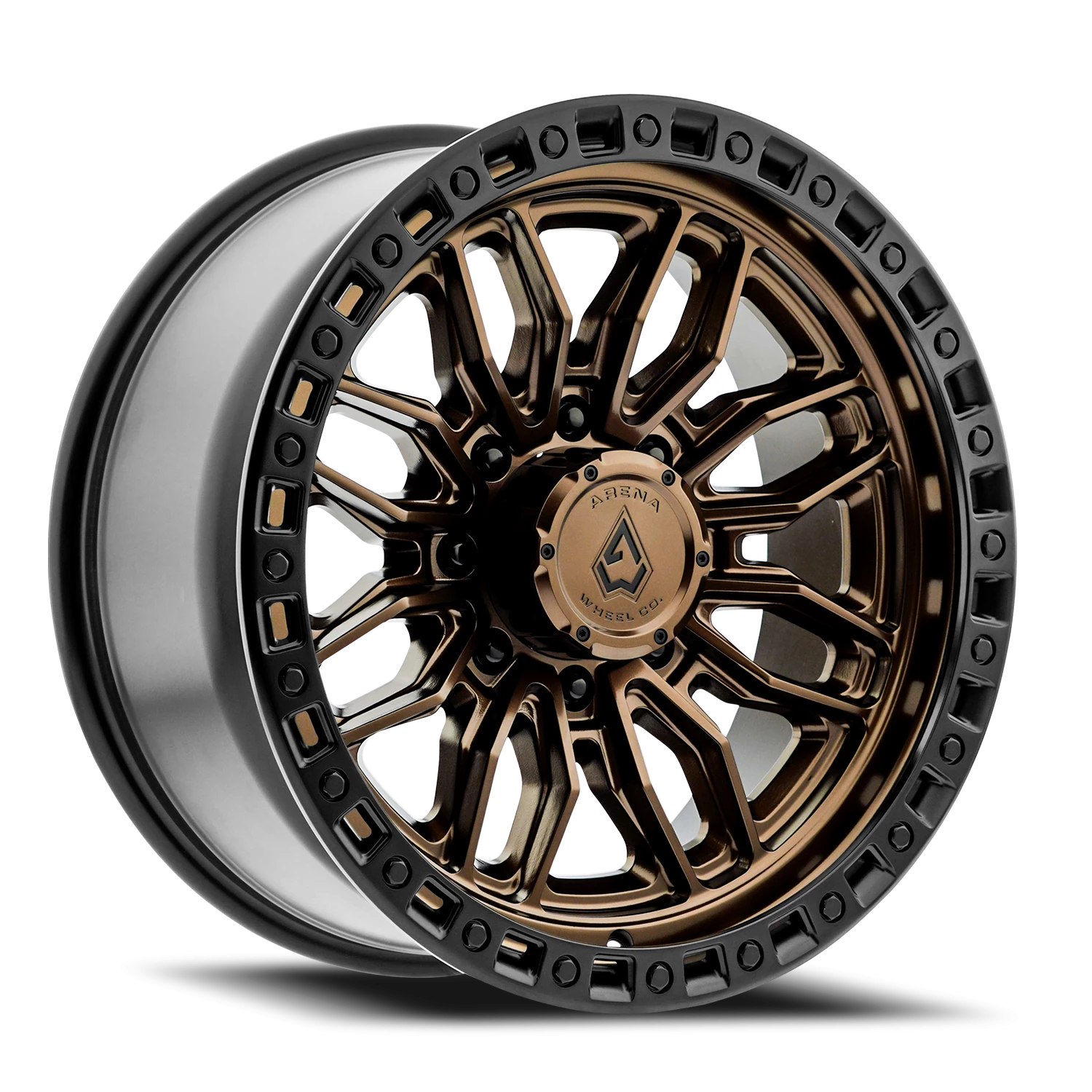 Arena Hustle 20x9" 8x170mm 125.1mm CB 0mm Smoked Bronze Satin Black Lip