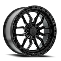 Arena Hustle 20x9" 6x139.7mm 106.1mm CB +20mm Satin Black Glossy Black Lip