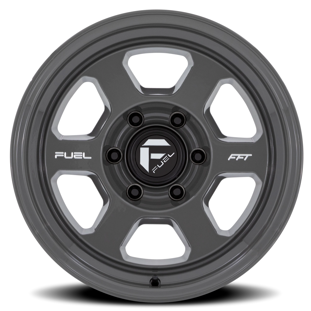 Fuel Hype 18x8.5 -10 6x135mm 87.1mm Battleship Gray