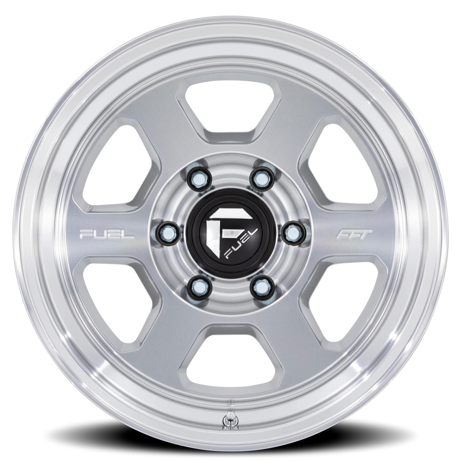 Fuel Hype 18x8.5" 6x139.7mm 106.1mm CB -10mm Machined Silver
