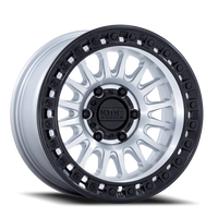 KMC IMS 17x8.5" 6x139.7mm 106.1mm CB -10mm Machined Silver Matte Black Lip