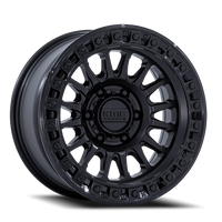 KMC IMS 18x9" 6x135mm 87.1mm CB +30mm Matte Black Gloss Black Lip