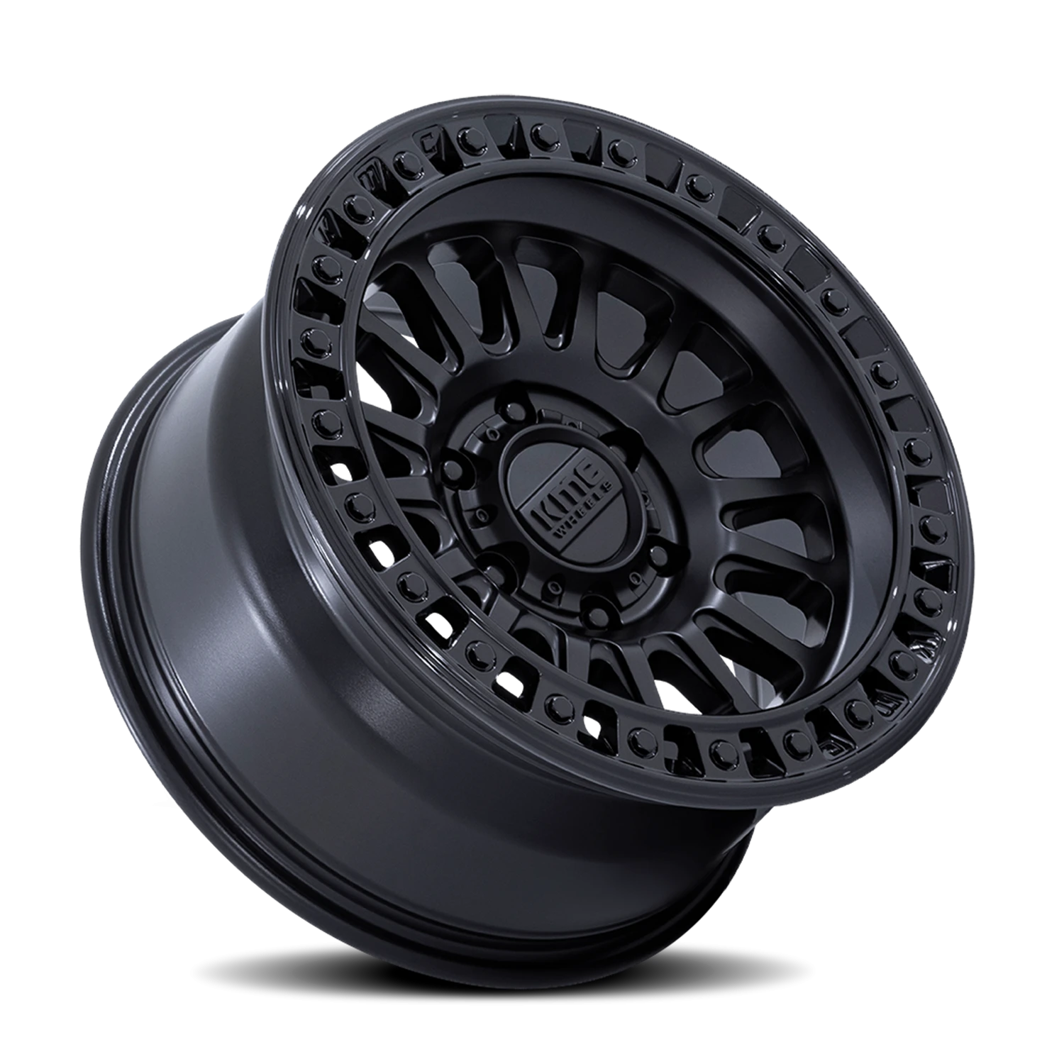 KMC IMS 18x9" 6x139.7mm 106.1mm CB 0mm Matte Black Gloss Black Lip