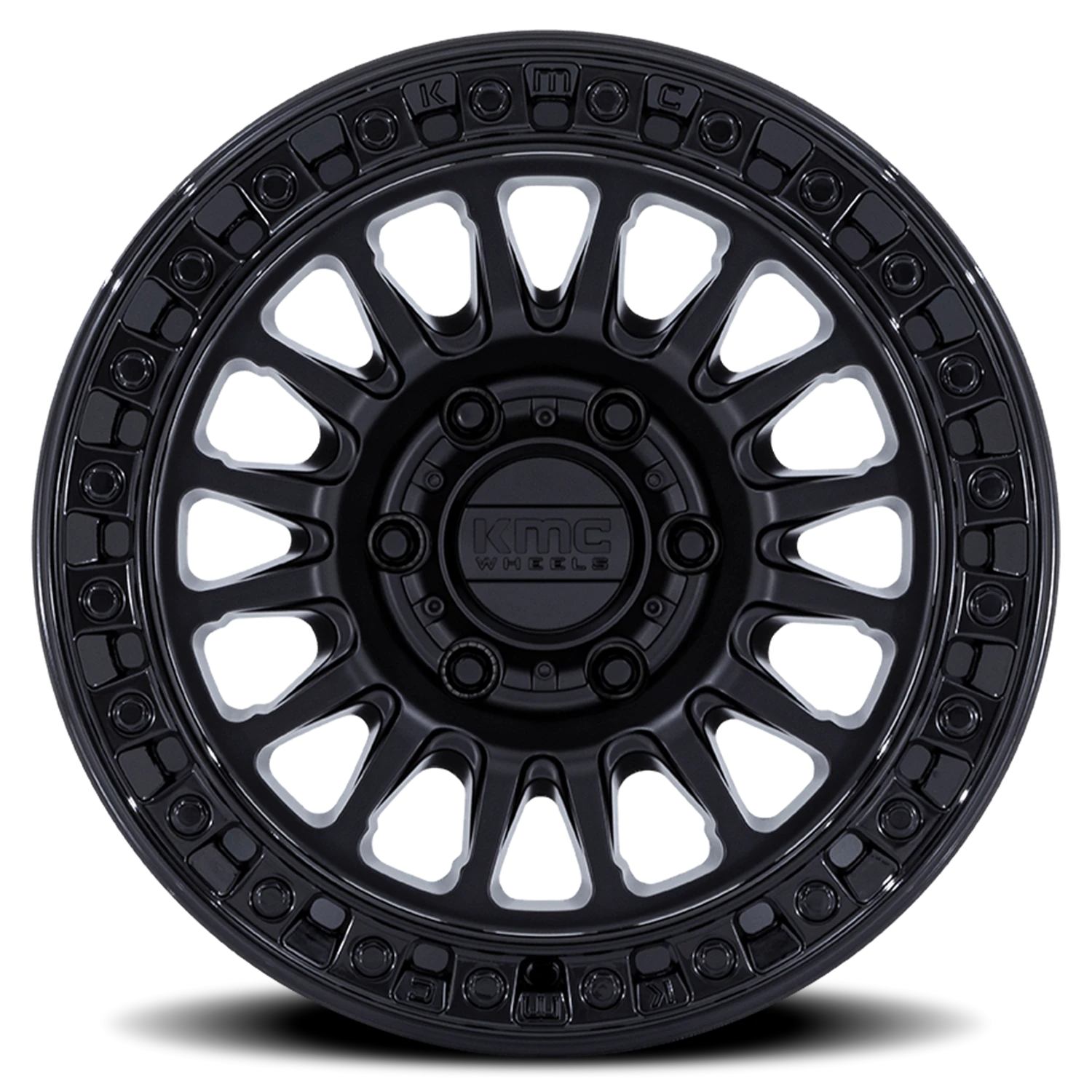 KMC IMS 20x9" 6x139.7mm 106.1mm CB 0mm Matte Black Gloss Black Lip