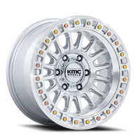 KMC IMS 17x8.5" 6x139.7mm 106.1mm CB -10mm Gloss Silver Machined Face