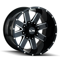 Ion 141 Gloss Black Milled 17x9 5x127/5x139.7 18mm 87mm