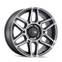 Ion 146 Matte Black Machined With Dark 20x10 5x127 x19mm 78.1mm