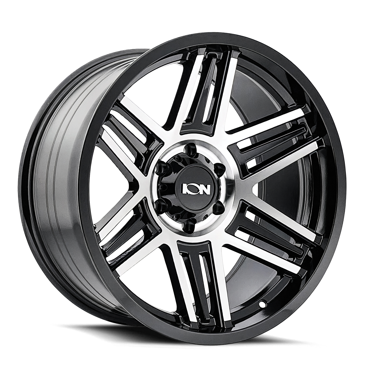 Ion 147 Gloss Black Machined 17x9 8x180 0mm 124.1mm
